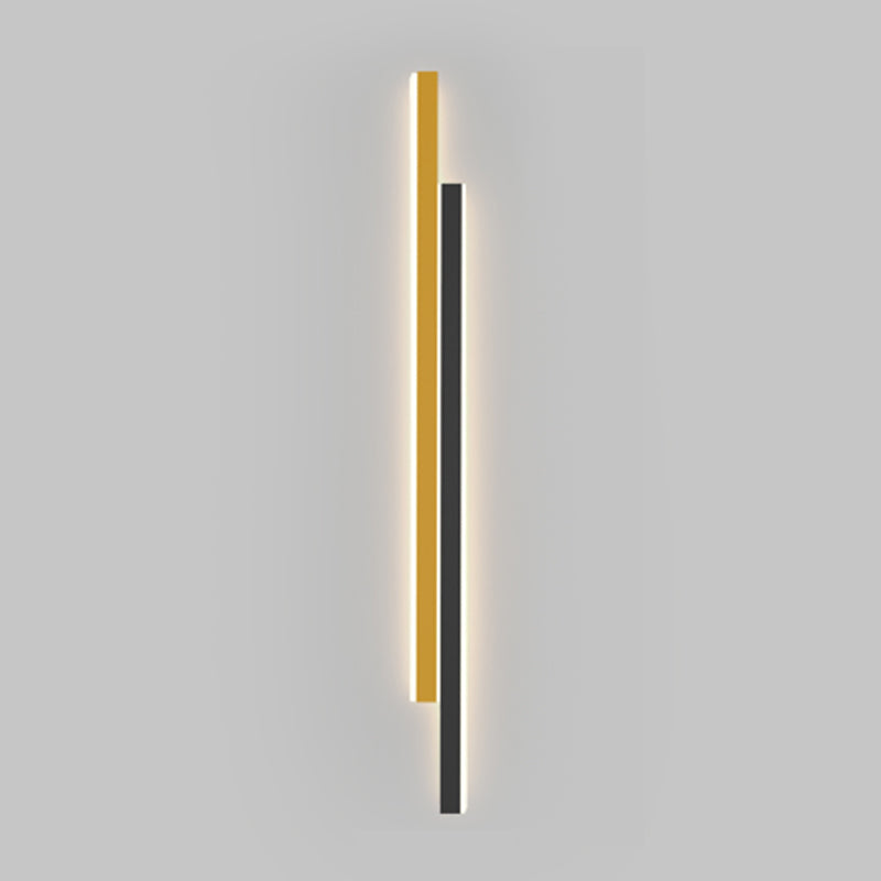 2 lichten lineaire metalen wandlicht moderne stijl wandbevestiging verlichtingsarmatuur