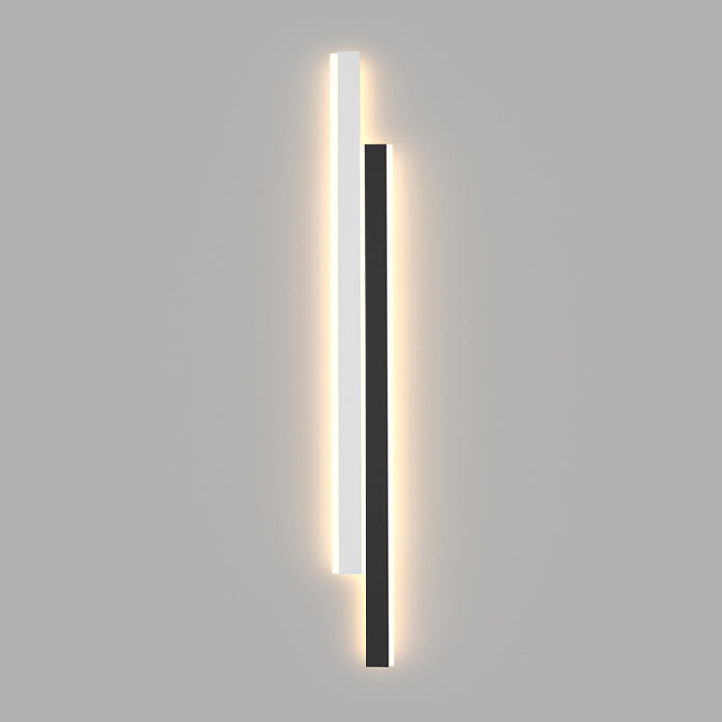 2 lichten lineaire metalen wandlicht moderne stijl wandbevestiging verlichtingsarmatuur