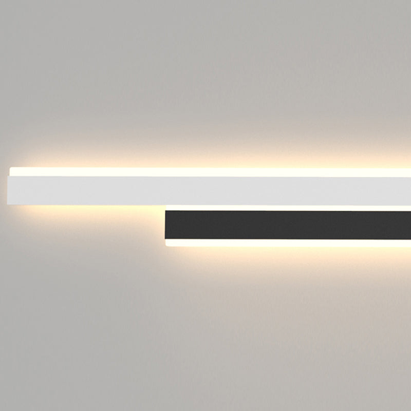 2 lumières linéaires en métal d'éclair