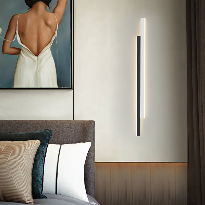 2 lumières linéaires en métal d'éclair