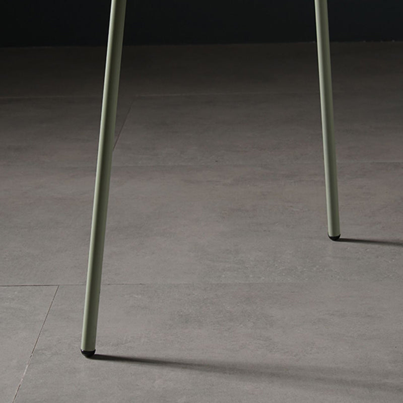 Chaise de salle à manger de style contemporain, chaise d'appoint de cuisine à bras ouvert avec pieds en métal