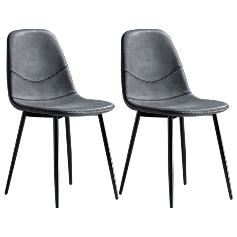 Chaise de salle à manger en métal de style Glam, chaises sans accoudoirs latérales pour cuisine