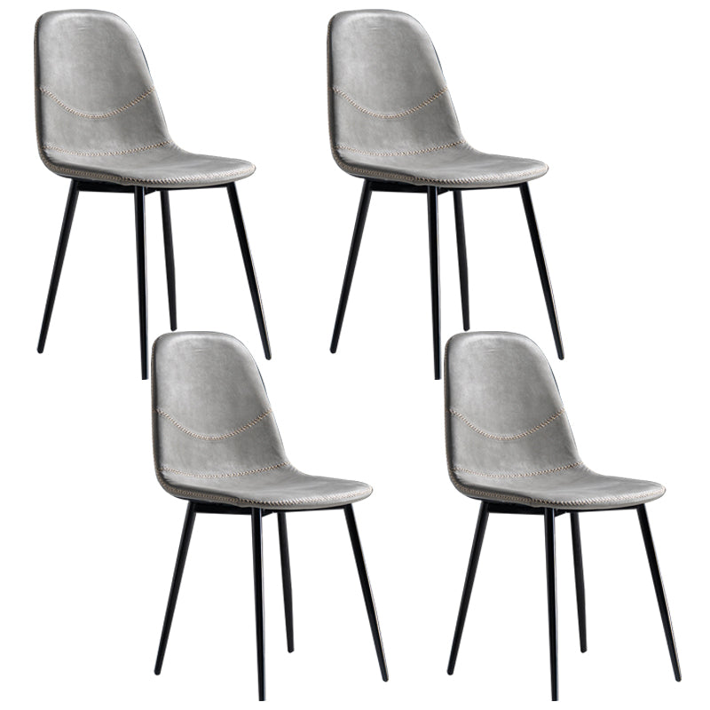 Chaise de salle à manger en métal de style Glam, chaises sans accoudoirs latérales pour cuisine