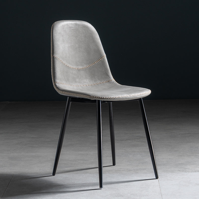 Chaise de salle à manger en métal de style Glam, chaises sans accoudoirs latérales pour cuisine