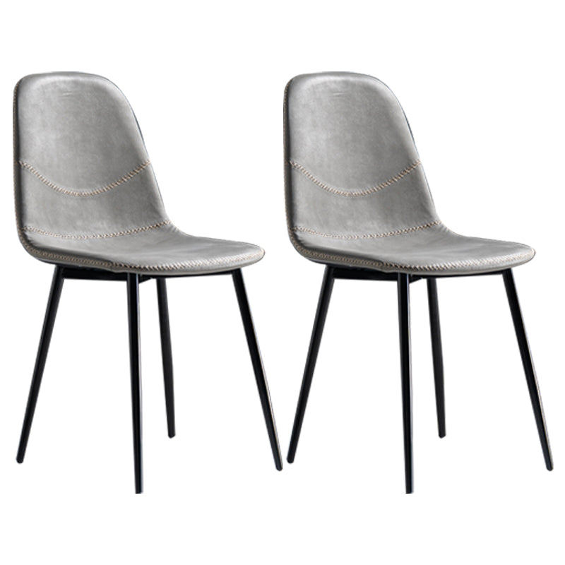 Chaise de salle à manger en métal de style Glam, chaises sans accoudoirs latérales pour cuisine