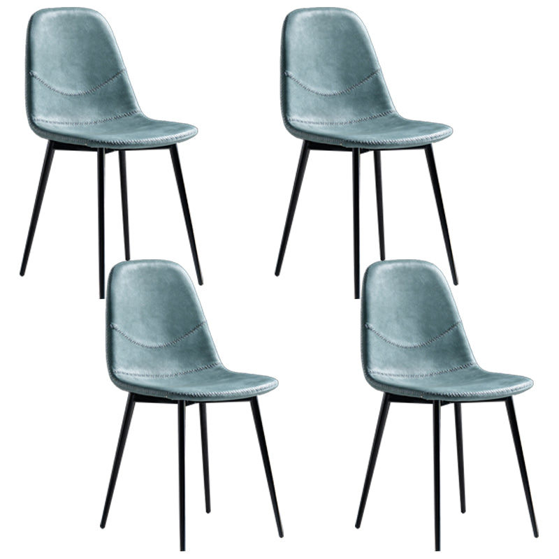 Chaise de salle à manger en métal de style Glam, chaises sans accoudoirs latérales pour cuisine