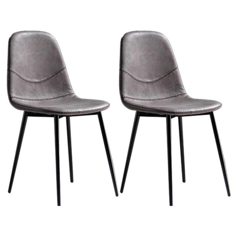 Chaise de salle à manger en métal de style Glam, chaises sans accoudoirs latérales pour cuisine