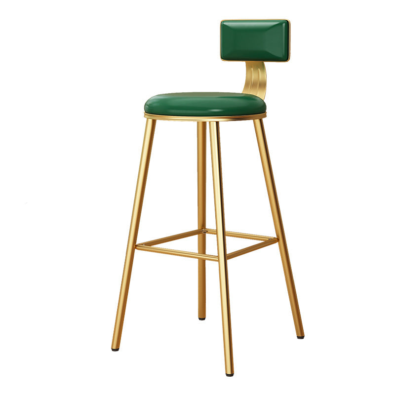 Taburete de bar de metal de estilo industrial, taburete de mostrador con asiento redondo para barra de cocina