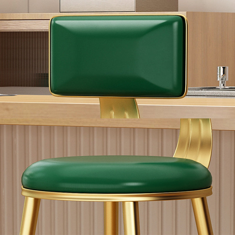 Taburete de bar de metal de estilo industrial, taburete de mostrador con asiento redondo para barra de cocina