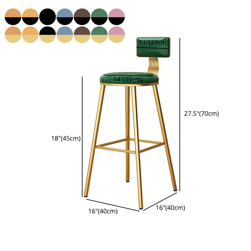 Taburete de bar de metal de estilo industrial, taburete de mostrador con asiento redondo para barra de cocina