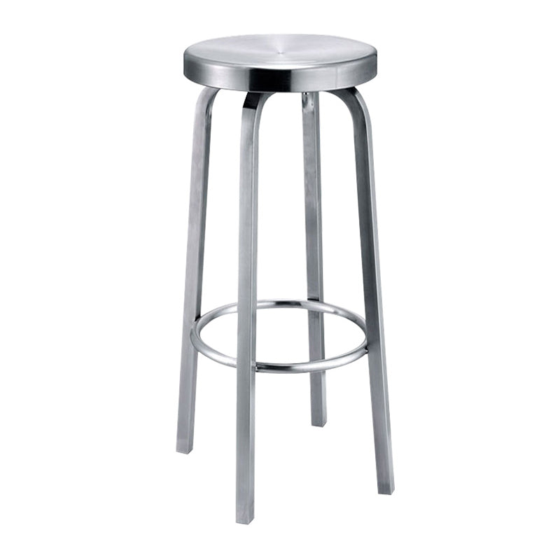 Tabouret de comptoir de tabouret de bar en métal à dossier bas de style industriel pour bar de cuisine