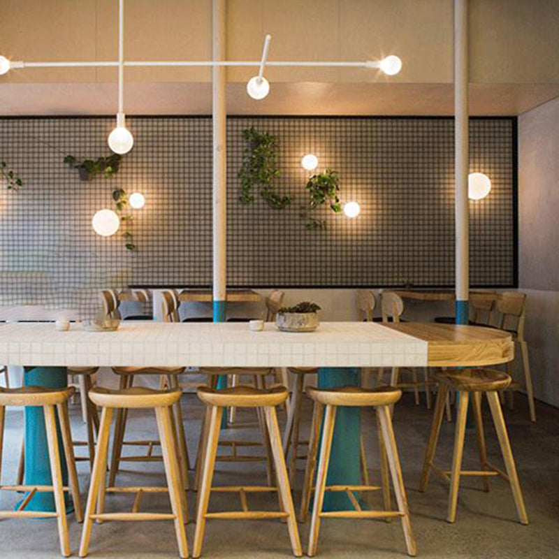 Industriële stijl houten barkrukkrukkrukken voorstoel kruk voor keukenbar