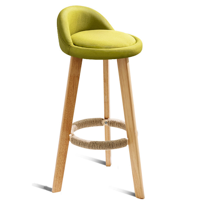 Barhocker mit Holzbeinen im skandinavischen Stil, Thekenhocker für Küchenbar, 1 Stück