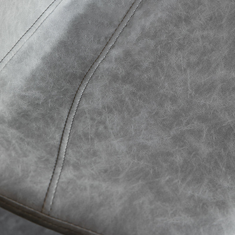 1 Pcs Scandinavian Adjustable Height Counter Stools Leather Iron Bar Stools with Footrest