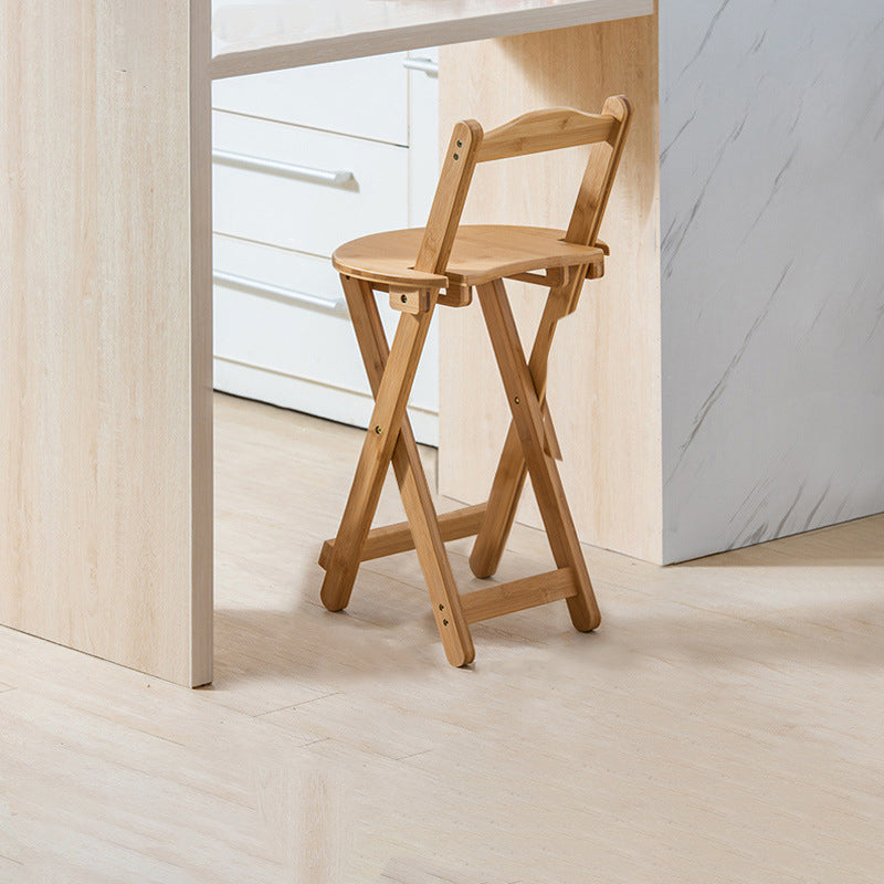 Armlose Holz-Barhocker im nordischen Stil, klappbare Thekenhocker, 1 Stück