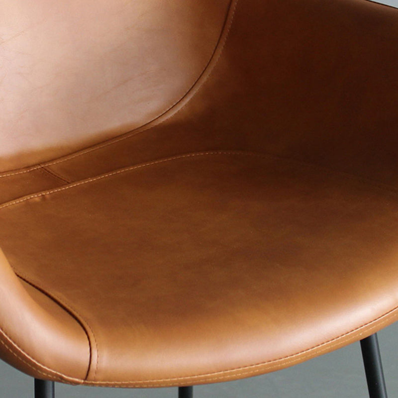 Living Room Counter Stool Leather Bucket Seat Nordic Stool 1 Piece