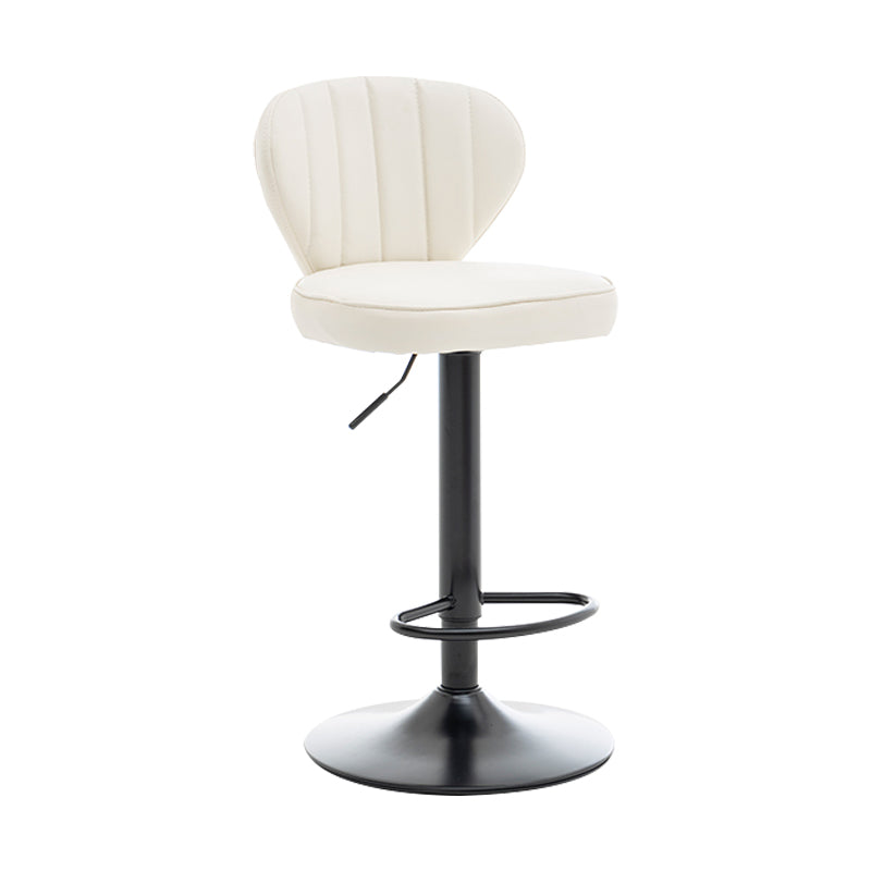 Restaurant Nordic Leather Bar Stool Modern Adjustable Height Stool