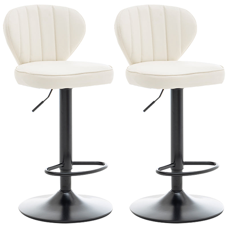 Restaurant Nordic Leather Bar Stool Modern Adjustable Height Stool