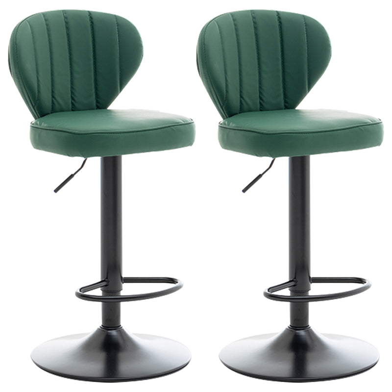 Restaurant Nordic Leather Bar Stool Modern Adjustable Height Stool