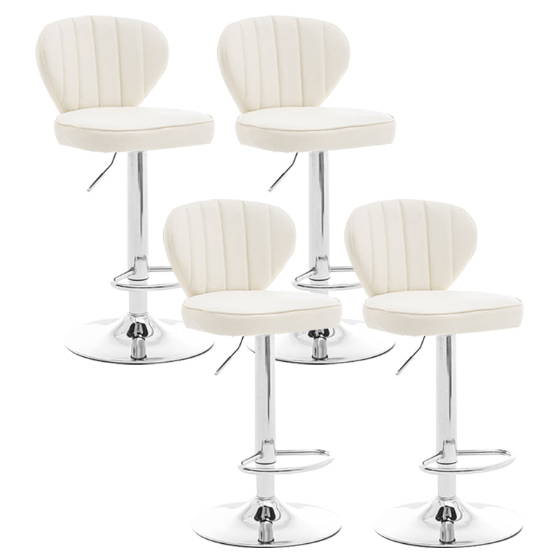 Restaurant Nordic Leather Bar Stool Modern Adjustable Height Stool
