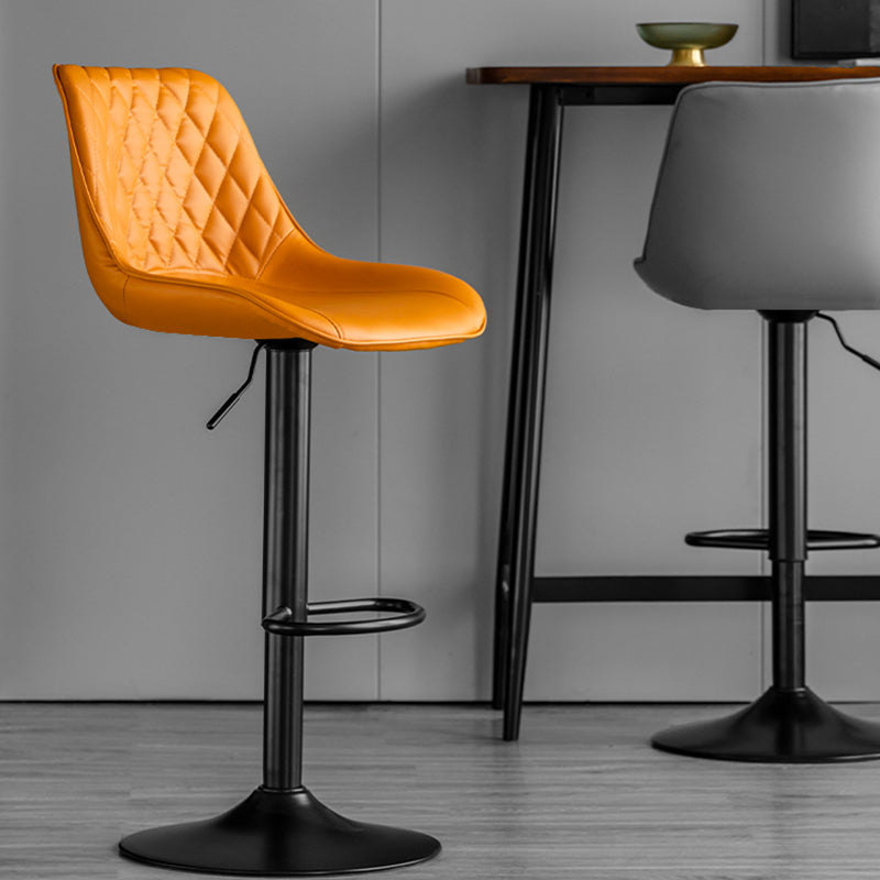 Dining Room Nordic Leather Bar Stool Modern Adjustable Height Stool