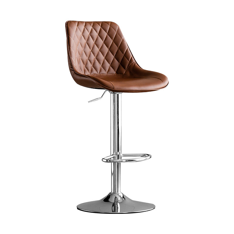 Dining Room Nordic Leather Bar Stool Modern Adjustable Height Stool