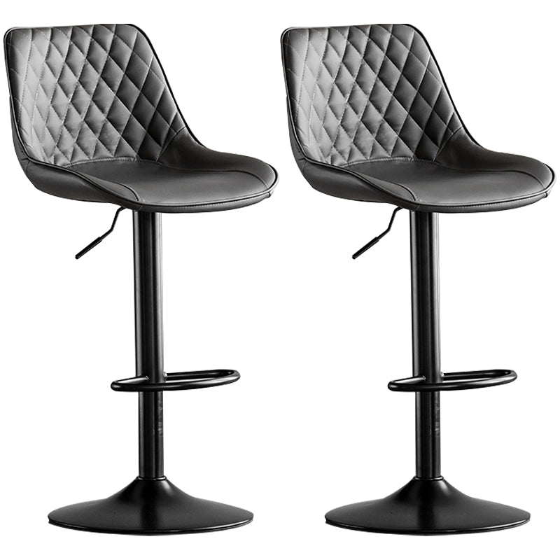 Dining Room Nordic Leather Bar Stool Modern Adjustable Height Stool