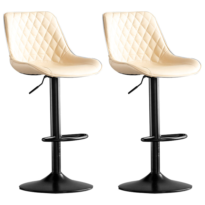 Dining Room Nordic Leather Bar Stool Modern Adjustable Height Stool