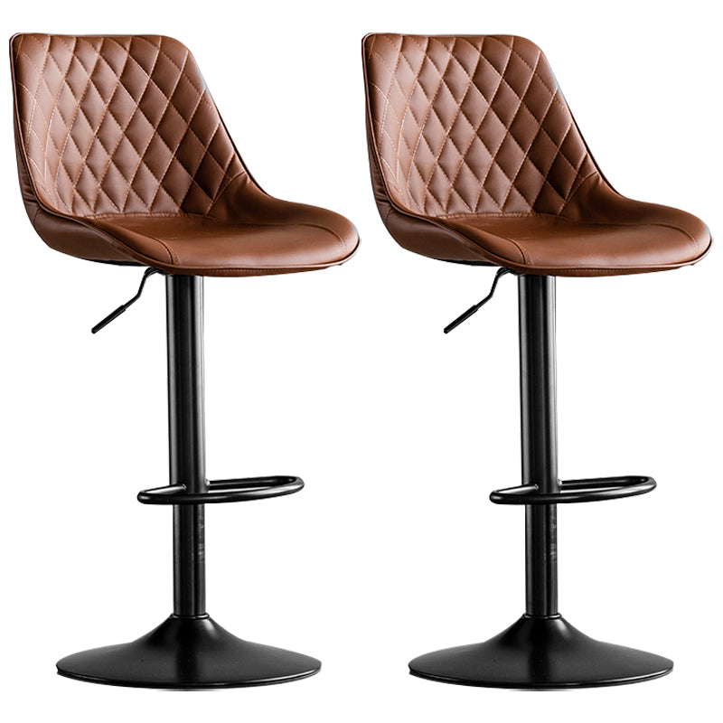Dining Room Nordic Leather Bar Stool Modern Adjustable Height Stool