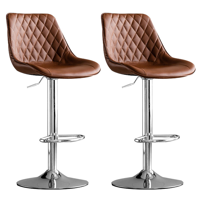 Dining Room Nordic Leather Bar Stool Modern Adjustable Height Stool