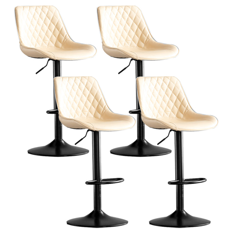 Dining Room Nordic Leather Bar Stool Modern Adjustable Height Stool