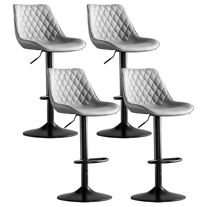 Dining Room Nordic Leather Bar Stool Modern Adjustable Height Stool