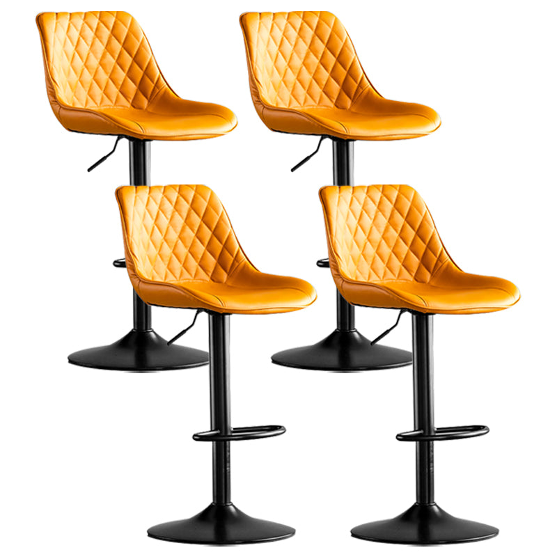 Dining Room Nordic Leather Bar Stool Modern Adjustable Height Stool