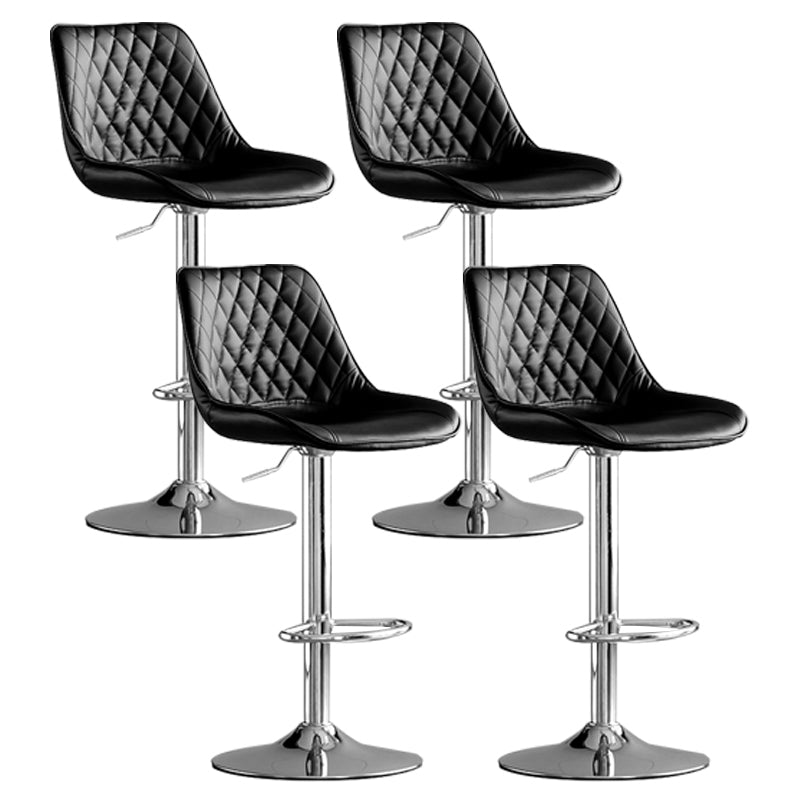 Dining Room Nordic Leather Bar Stool Modern Adjustable Height Stool