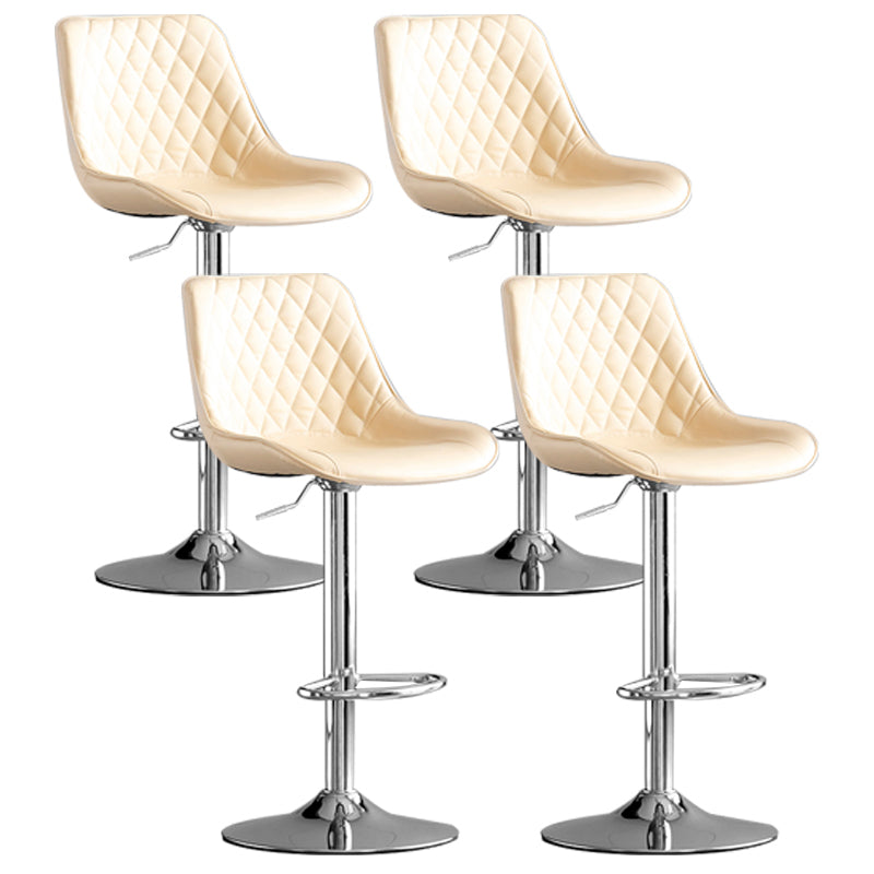 Dining Room Nordic Leather Bar Stool Modern Adjustable Height Stool