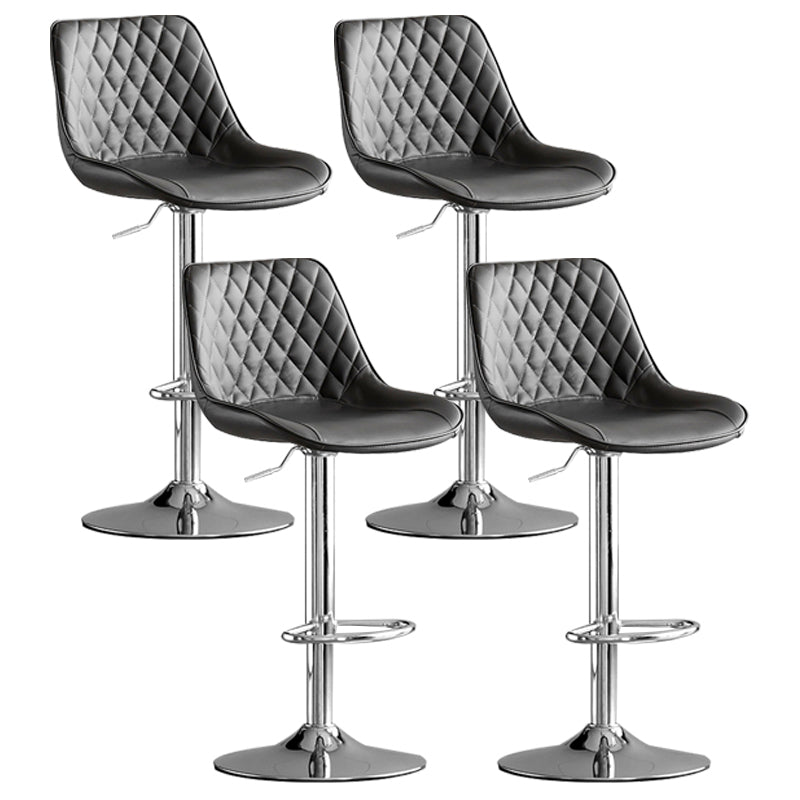 Dining Room Nordic Leather Bar Stool Modern Adjustable Height Stool