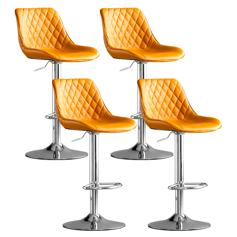 Dining Room Nordic Leather Bar Stool Modern Adjustable Height Stool