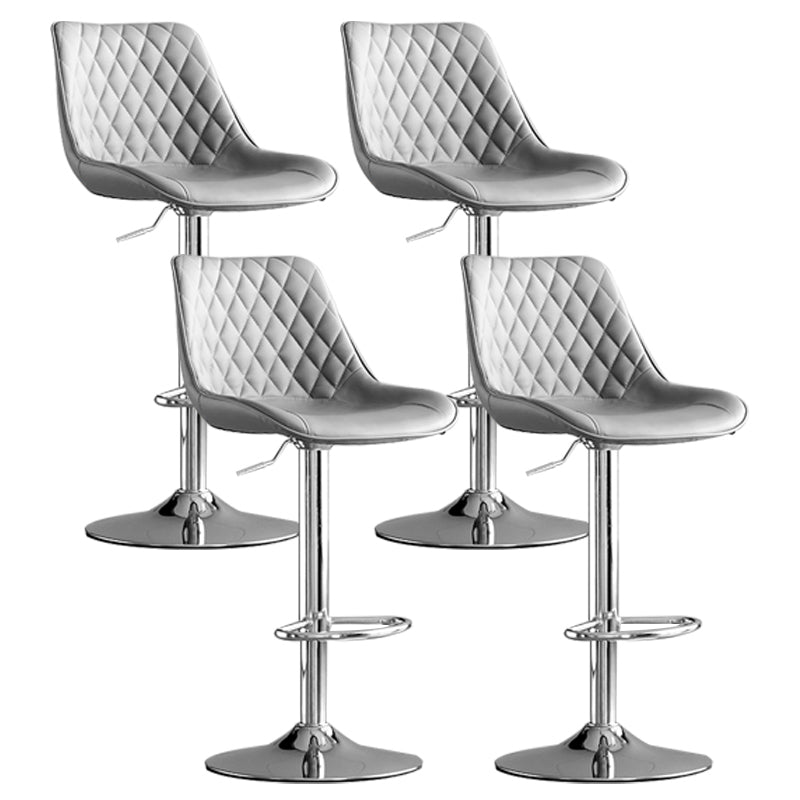 Dining Room Nordic Leather Bar Stool Modern Adjustable Height Stool
