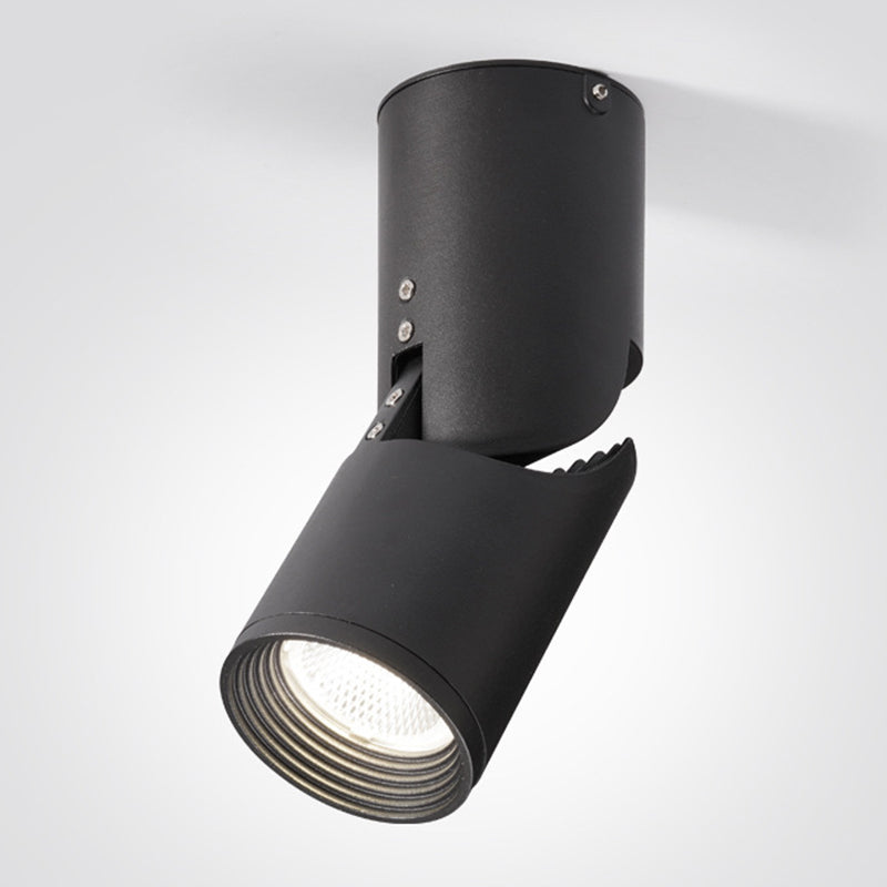 Modern Concise LED Ceiling Lamp Aluminium 1 Light Flush Mount for Clothing Store