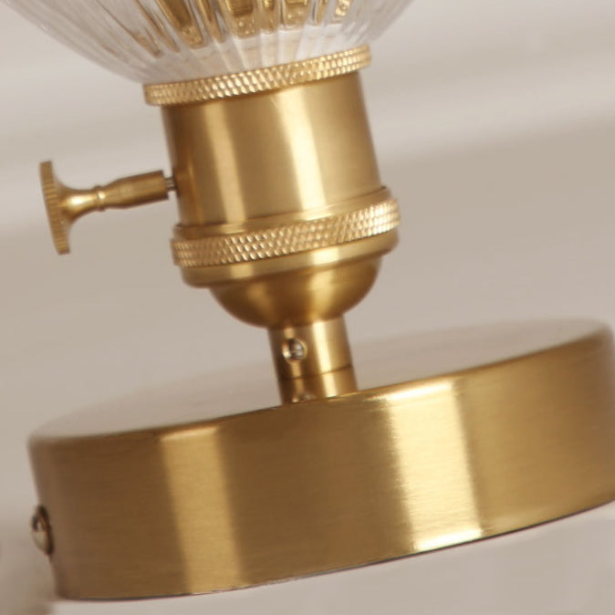 Plafonnier en forme de lotus, plafonnier en cuivre de style colonial pour couloir