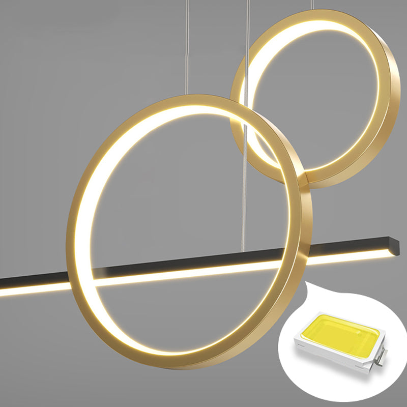 5 Light Geometric Island Lighting Fixtures Contemporary Metal Island Light Fixtures in Black