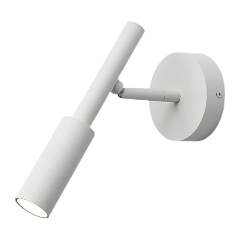 Half Cylinder Shape Reading Wall Lighting Modern Style Metal 1-Light Wall Mounted