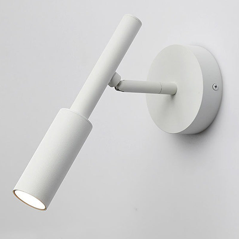 Half Cylinder Shape Reading Wall Lighting Modern Style Metal 1-Light Wall Mounted