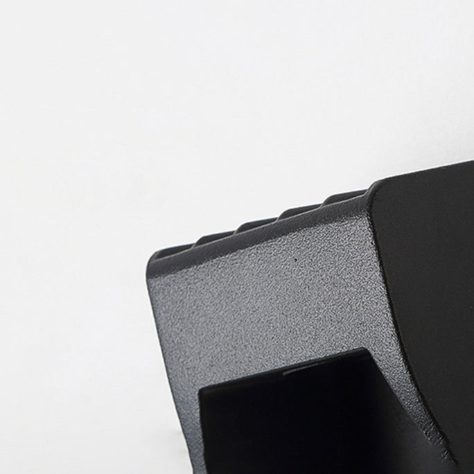 Iluminación de pared de 2 luces de metal de forma geométrica de estilo geométrico montado en negro