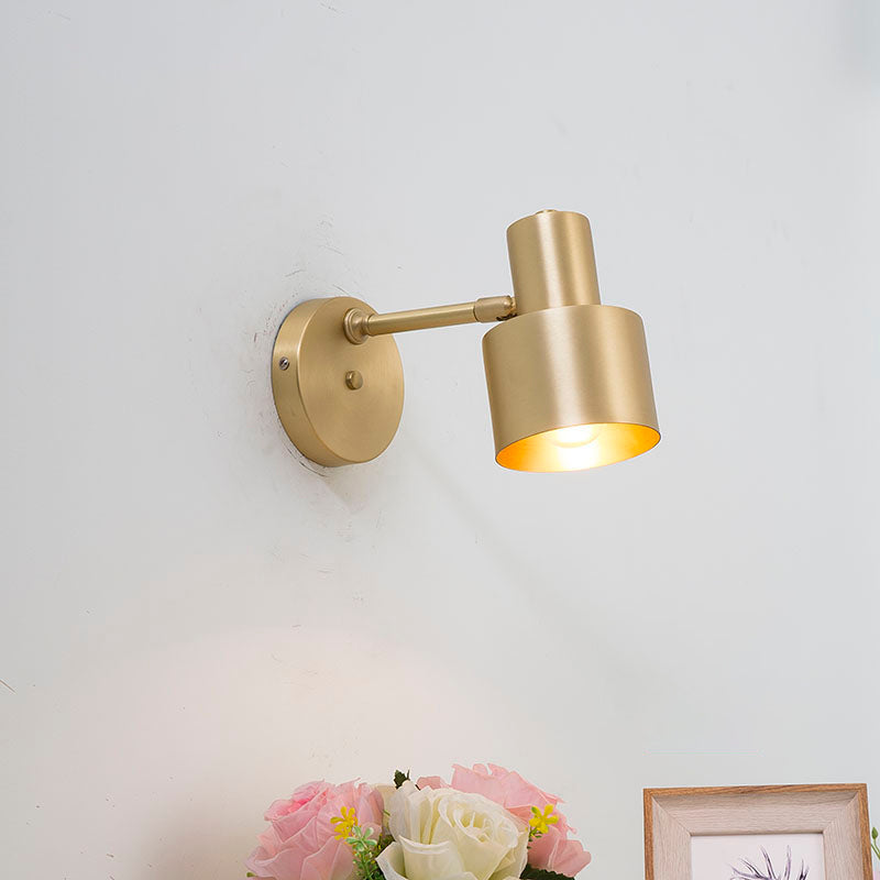 Metal 1-Light Wall Lighting Modern Style Geometric Shape Wall Mounted Light Fixture