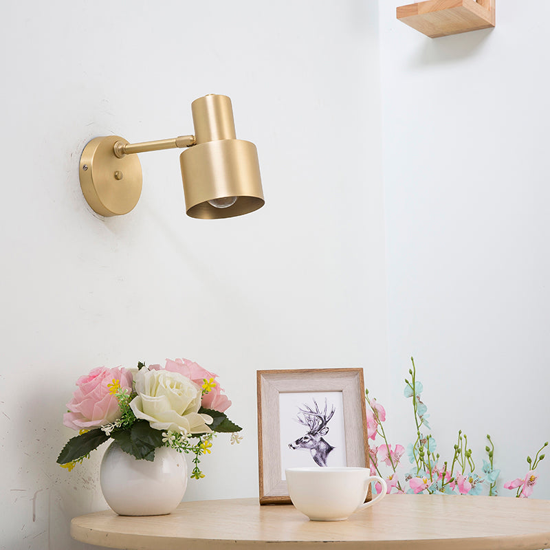 Metal 1-Light Wall Lighting Modern Style Geometric Shape Wall Mounted Light Fixture