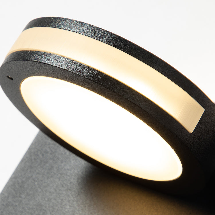 Forma geométrica de lectura de metal luz de pared estilo moderno 2 luces de montaje de pared lámpara de luz