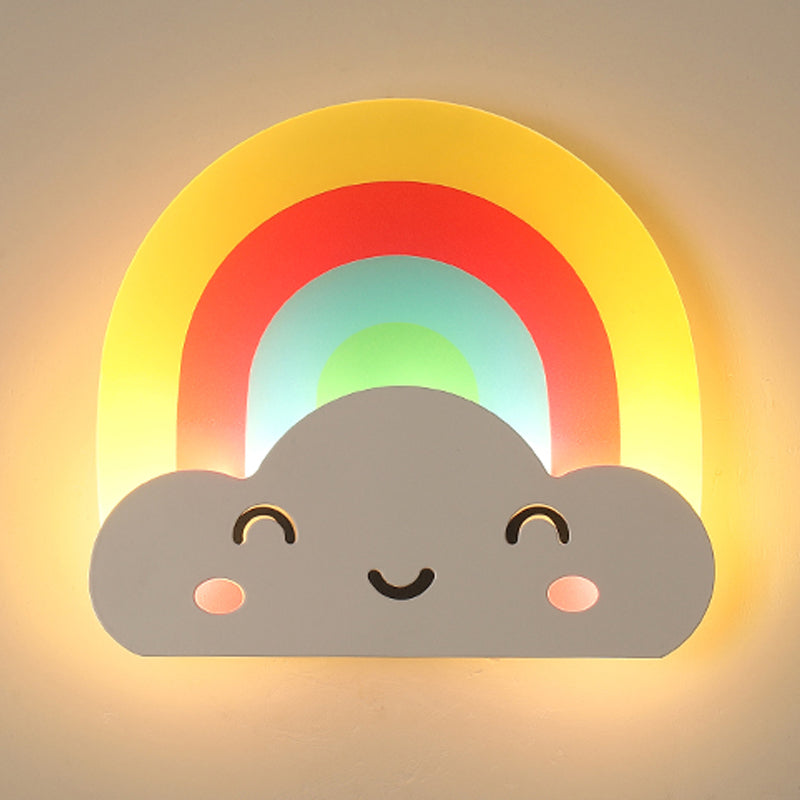 1 Mur géométrique léger style enfant Style en métal Moup Mont luminaire pour la chambre pour enfants