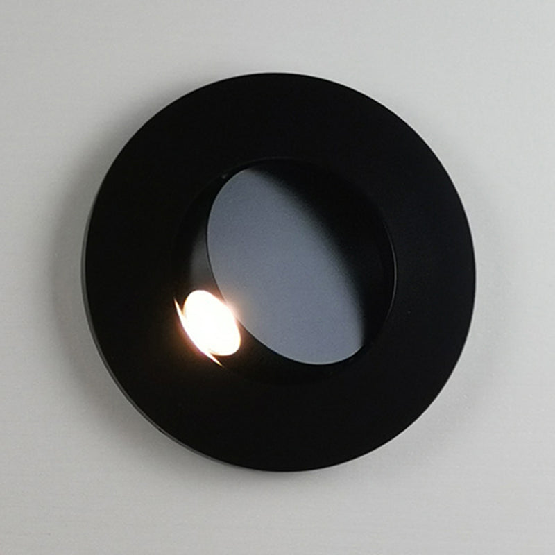 Metal 1-Light Reading Wall Lighting Modern Style Round Shape Wall Mounted Light Fixture