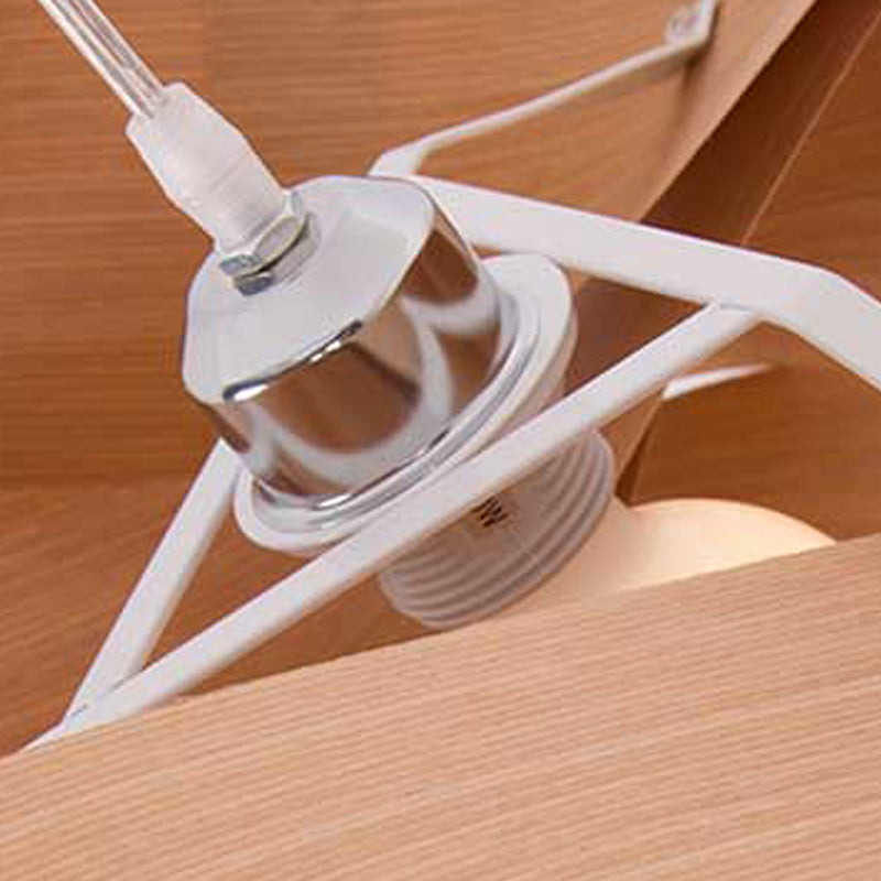 Wood Unique Shape Hanging Lights Modern Style 1 Head Hanging Mount Fixture for Restaurant